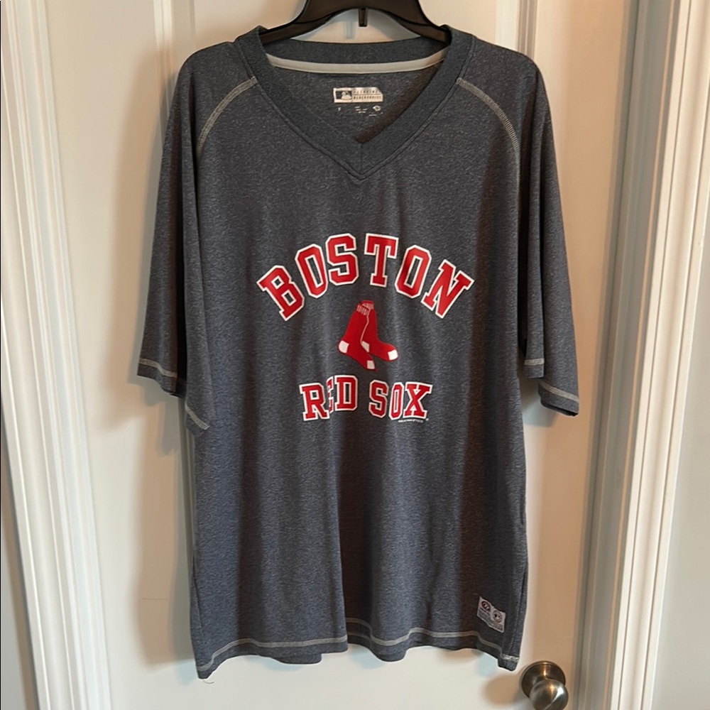 Genuine Merchandise Gray and Red Red Sox Jerseys